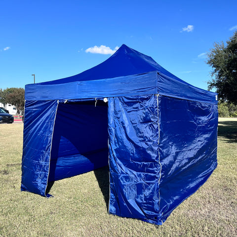 DS Model 10'x15' Navy Blue - Pop Up Tent Canopy Shelter Shade with Weight Bags and Storage Bag